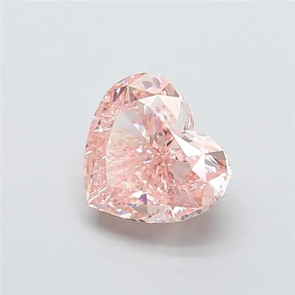 2.02ct Heart Lab Grown Diamond (Colour Fancy Pinkish Brown, Clarity VVS2, IGI Certified)