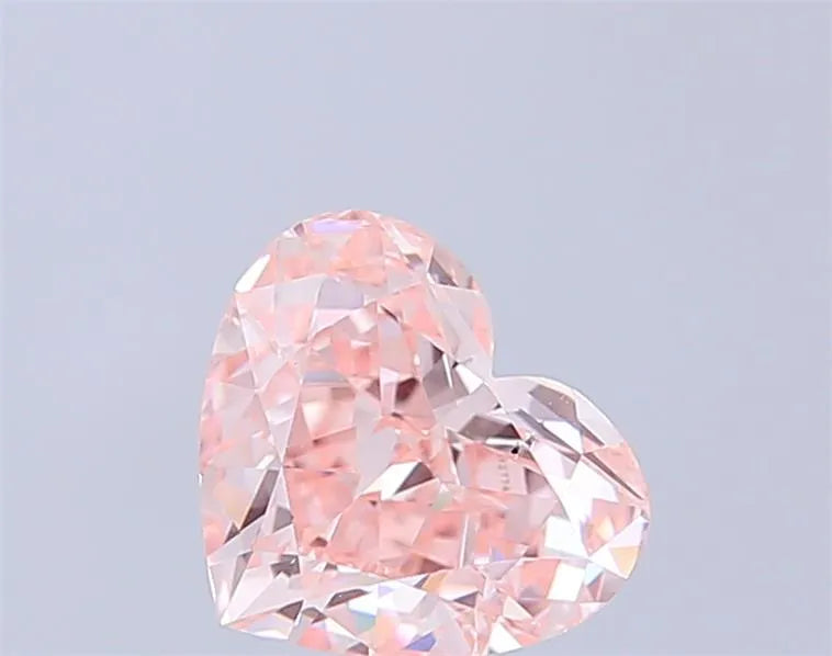 2.02ct Heart Lab Grown Diamond (Colour Fancy Vivid Pink, Clarity VS2, IGI Certified)