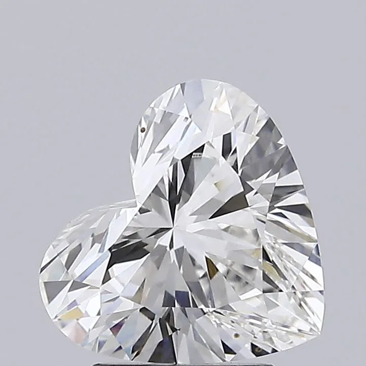 2.02ct Heart Lab Grown Diamond (Colour G, Clarity VVS2, IGI Certified)