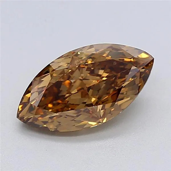 2.02ct Marquise Lab Grown Diamond (Colour Fancy Brown, Clarity VVS1, IGI Certified)