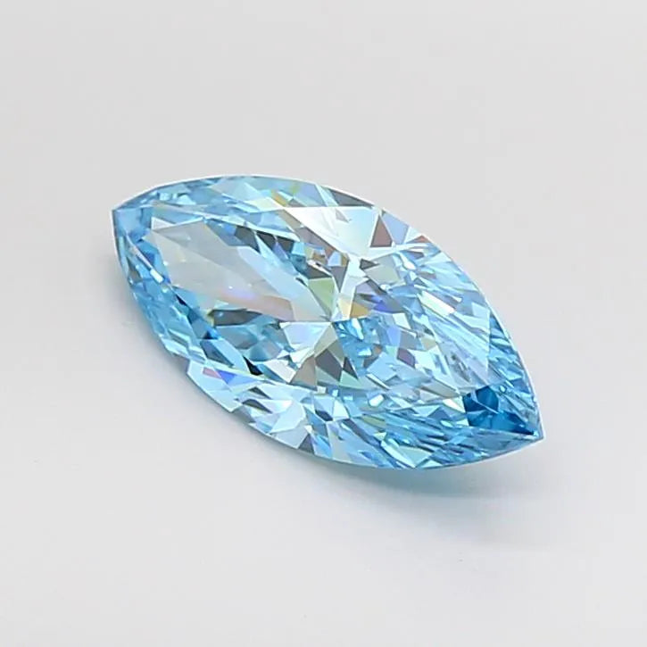 2.02ct Marquise Lab Grown Diamond (Colour Fancy Vivid Blue, Clarity VVS2, IGI Certified)