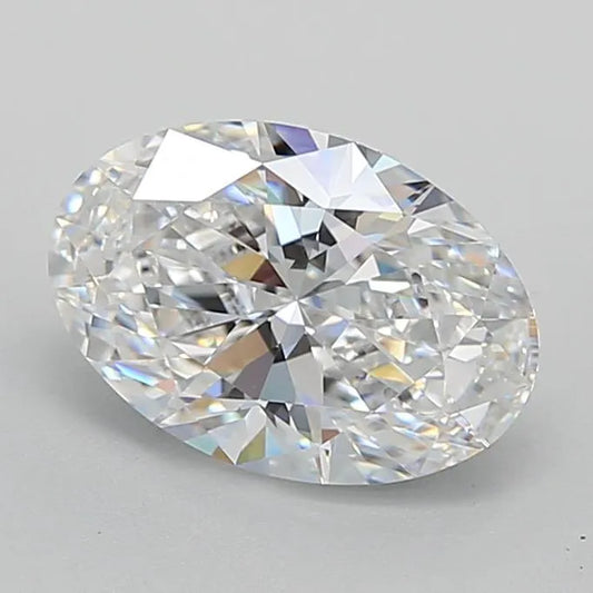 2.02ct Oval Lab Grown Diamond (Colour D, Clarity IF, Cut EX, GIA Certified)