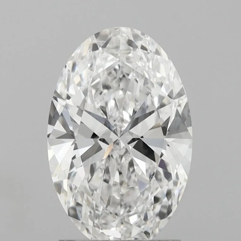 2.02ct Oval Lab Grown Diamond (Colour E, Clarity VVS2, IGI Certified)