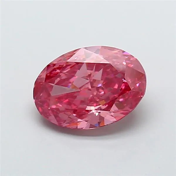 2.02ct Oval Lab Grown Diamond (Colour Fancy Intense Pink, Clarity VVS2, IGI Certified)