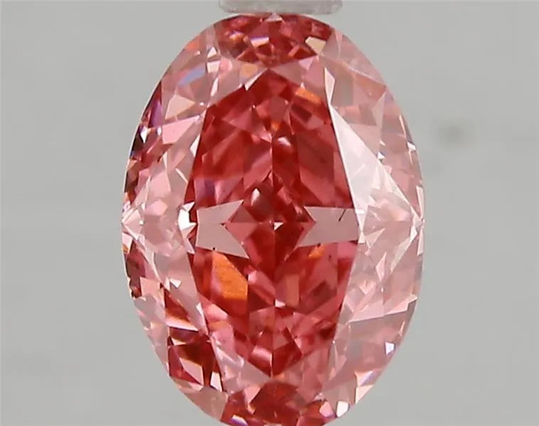 2.02ct Oval Lab Grown Diamond (Colour Fancy Vivid Pink, Clarity VS2, IGI Certified)