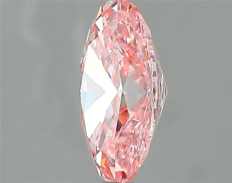 2.02ct Oval Lab Grown Diamond (Colour Fancy Vivid Pink, Clarity VVS2, IGI Certified)