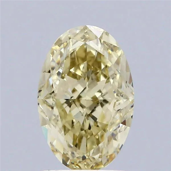 2.02ct Oval Lab Grown Diamond (Colour Fancy Yellow, Clarity VVS2, IGI Certified)