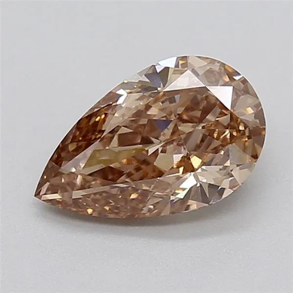 2.02ct Pear Lab Grown Diamond (Colour Fancy Brown, Clarity VVS2, IGI Certified)