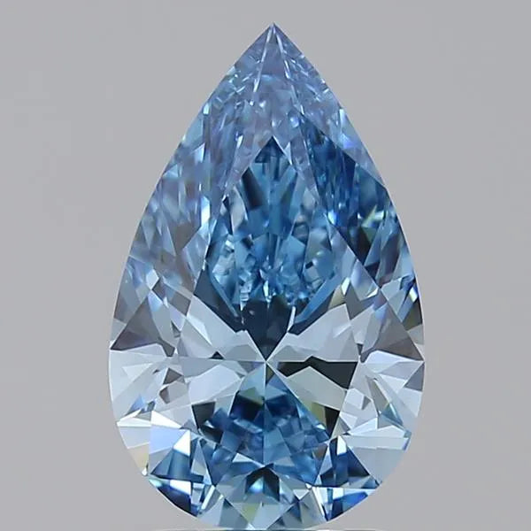 2.02ct Pear Lab Grown Diamond (Colour Fancy Vivid Blue, Clarity VVS2, IGI Certified)
