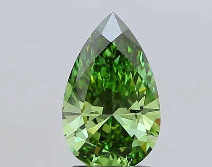 2.02ct Pear Lab Grown Diamond (Colour Fancy Vivid Green, Clarity SI1, IGI Certified)