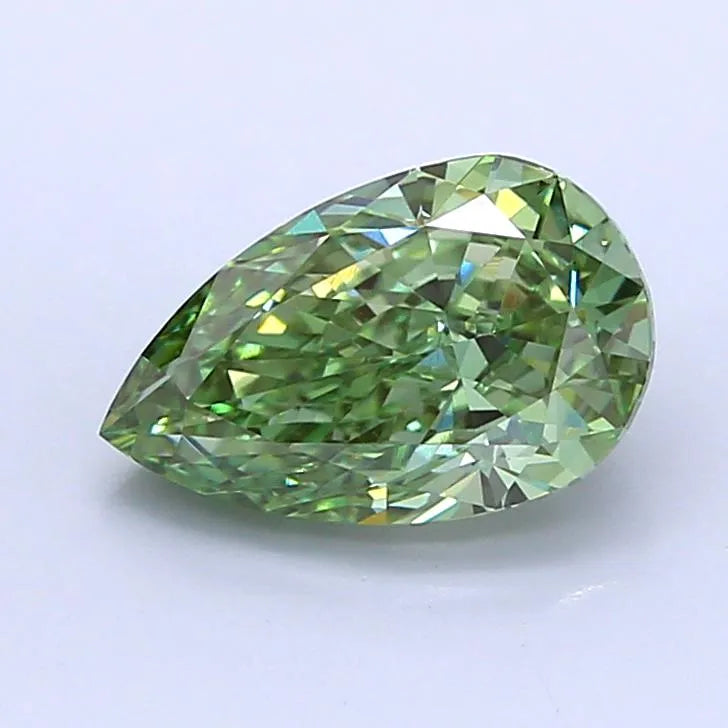 2.02ct Pear Lab Grown Diamond (Colour Fancy Vivid Green, Clarity VS1, IGI Certified)