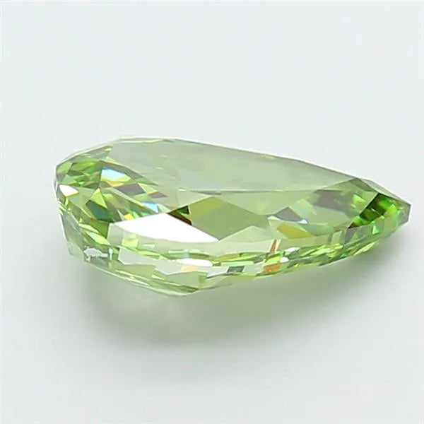 2.02ct Pear Lab Grown Diamond (Colour Fancy Vivid Green, Clarity VVS2, IGI Certified)