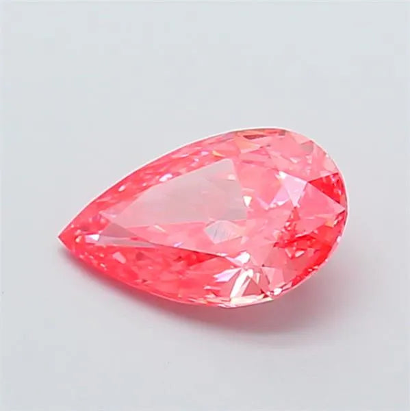 2.02ct Pear Lab Grown Diamond (Colour Fancy Vivid Pink, Clarity VS1, IGI Certified)