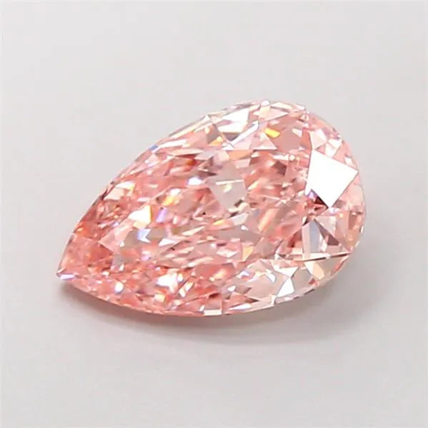 2.02ct Pear Lab Grown Diamond (Colour Fancy Vivid Pink, Clarity VS2, IGI Certified)