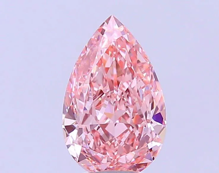 2.02ct Pear Lab Grown Diamond (Colour Fancy Vivid Pink, Clarity VVS1, IGI Certified)