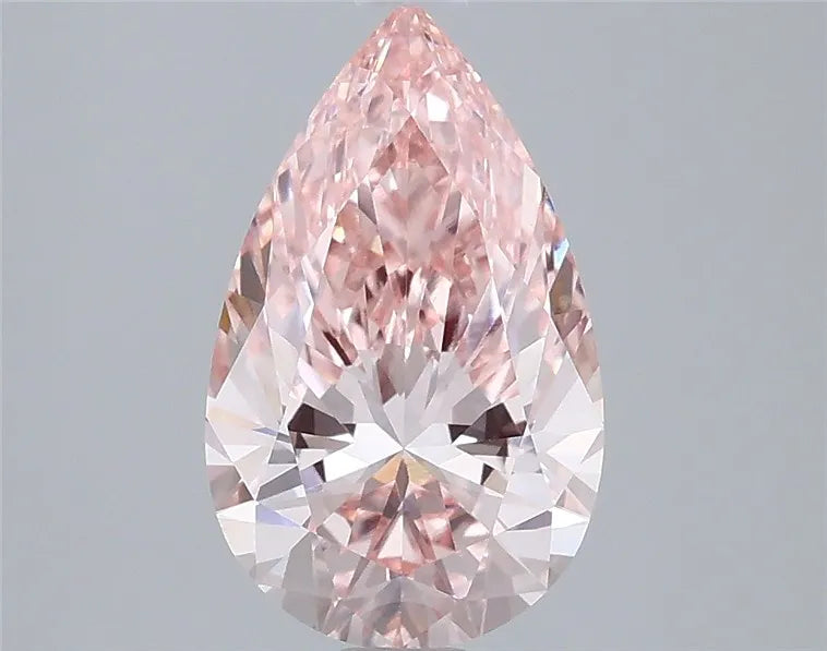 2.02ct Pear Lab Grown Diamond (Colour Fancy Vivid Pink, Clarity VVS2, IGI Certified)