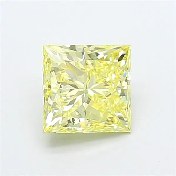 2.02ct Princess Lab Grown Diamond (Colour Fancy Intense Yellow, Clarity VVS2, IGI Certified)
