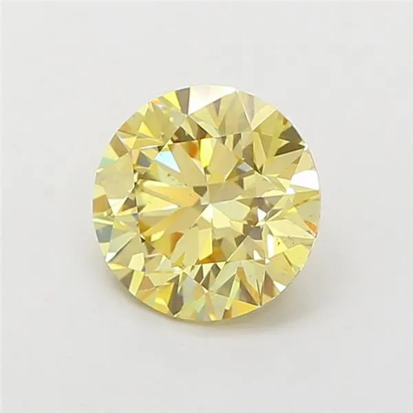 2.02ct Round Lab Grown Diamond (Colour Fancy Yellow, Clarity VS2, Cut ID, IGI Certified)