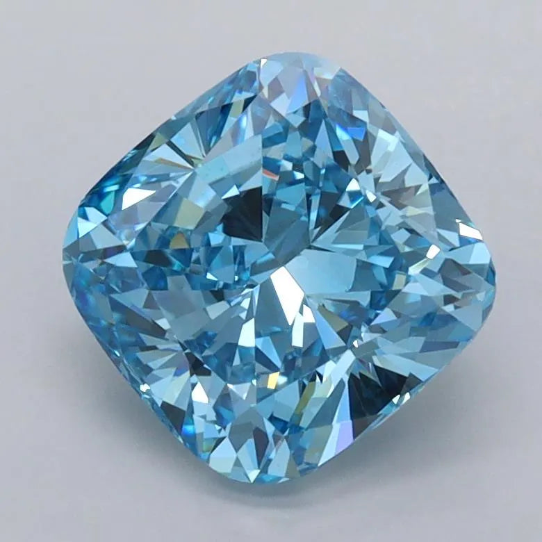 2.03ct Cushion modified Lab Grown Diamond (Colour Fancy Vivid Blue, Clarity VVS1, IGI Certified)