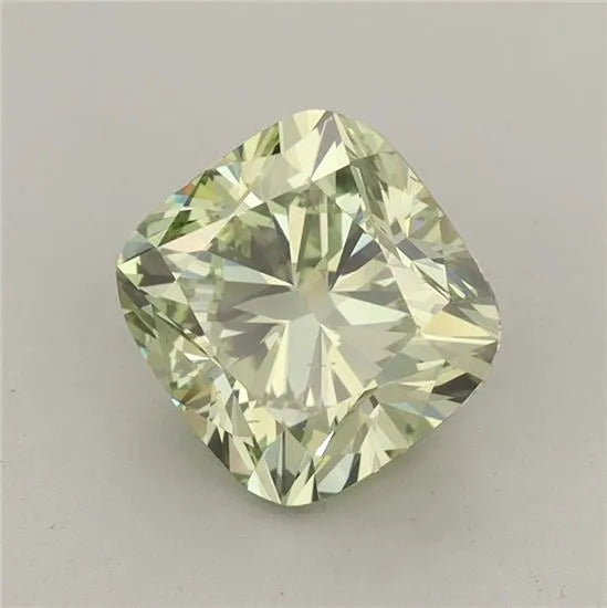 2.03ct Cushion modified Lab Grown Diamond (Colour Fancy Vivid Green, Clarity VS2, IGI Certified)