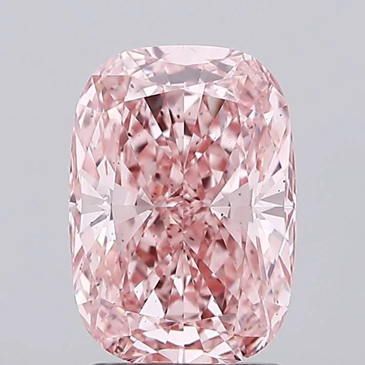 2.03ct Cushion modified Lab Grown Diamond (Colour Fancy Vivid Pink, Clarity SI1, IGI Certified)