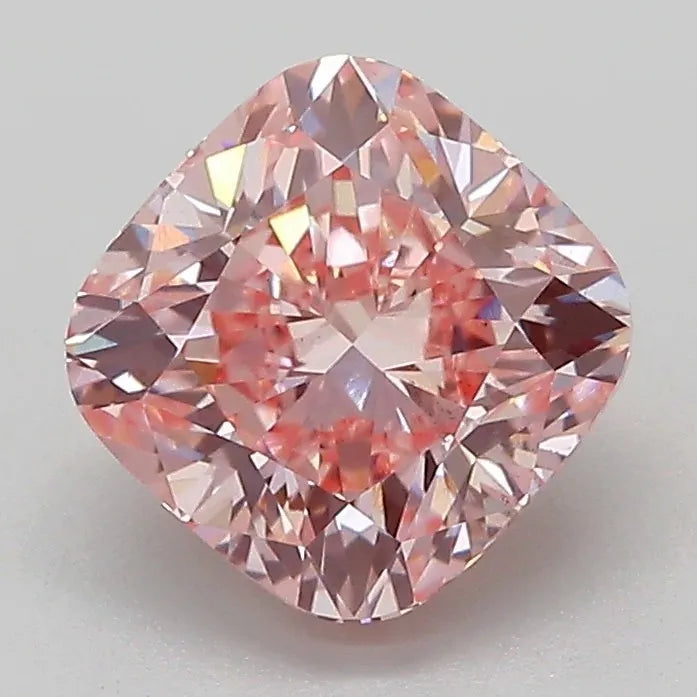 2.03ct Cushion modified Lab Grown Diamond (Colour Fancy Vivid Pink, Clarity VS2, IGI Certified)