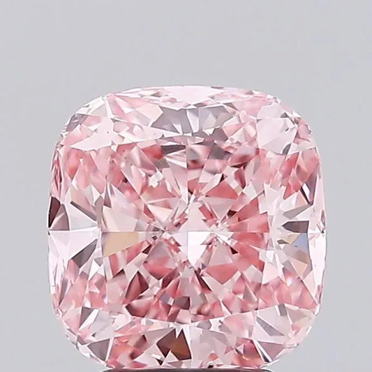 2.03ct Cushion modified Lab Grown Diamond (Colour Fancy Vivid Pink, Clarity VVS2, IGI Certified)