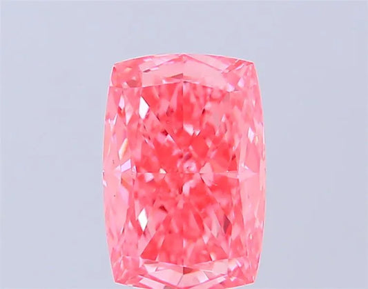 2.03ct Cushion modified Lab Grown Diamond (Colour Fancy Vivid Pink, Clarity VVS2, IGI Certified)