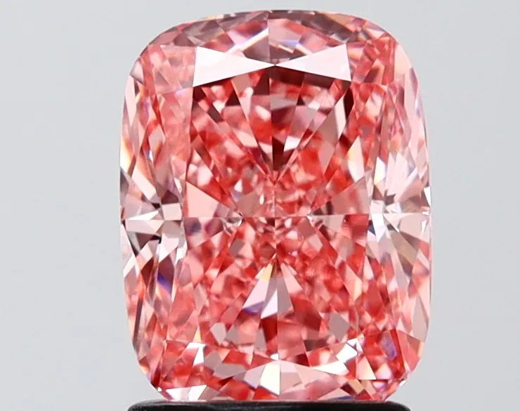 2.03ct Cushion modified Lab Grown Diamond (Colour Fancy Vivid Pink, Clarity VVS2, IGI Certified)