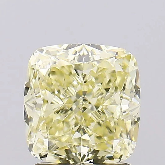 2.03ct Cushion modified Lab Grown Diamond (Colour Fancy Yellow, Clarity VS1, IGI Certified)