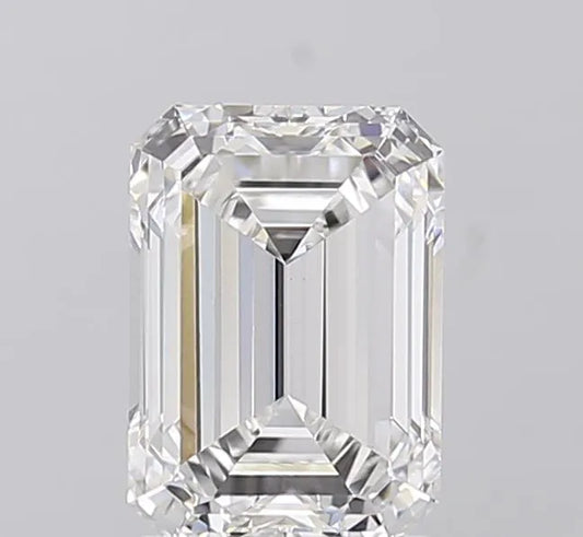 2.03ct Emerald Lab Grown Diamond (Colour E, Clarity VS2, IGI Certified)