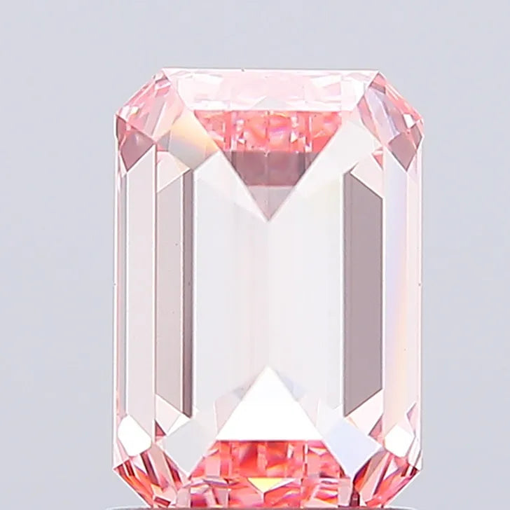 2.03ct Emerald Lab Grown Diamond (Colour Fancy Vivid Pink, Clarity VS1, IGI Certified)