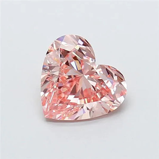 2.03ct Heart Lab Grown Diamond (Colour Fancy Vivid Pink, Clarity VS1, IGI Certified)
