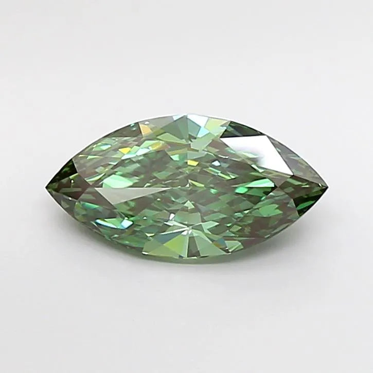 2.03ct Marquise Lab Grown Diamond (Colour Fancy Vivid Green, Clarity VVS2, IGI Certified)