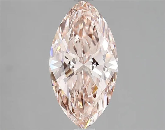 2.03ct Marquise Lab Grown Diamond (Colour Fancy Vivid Pink, Clarity VVS2, IGI Certified)