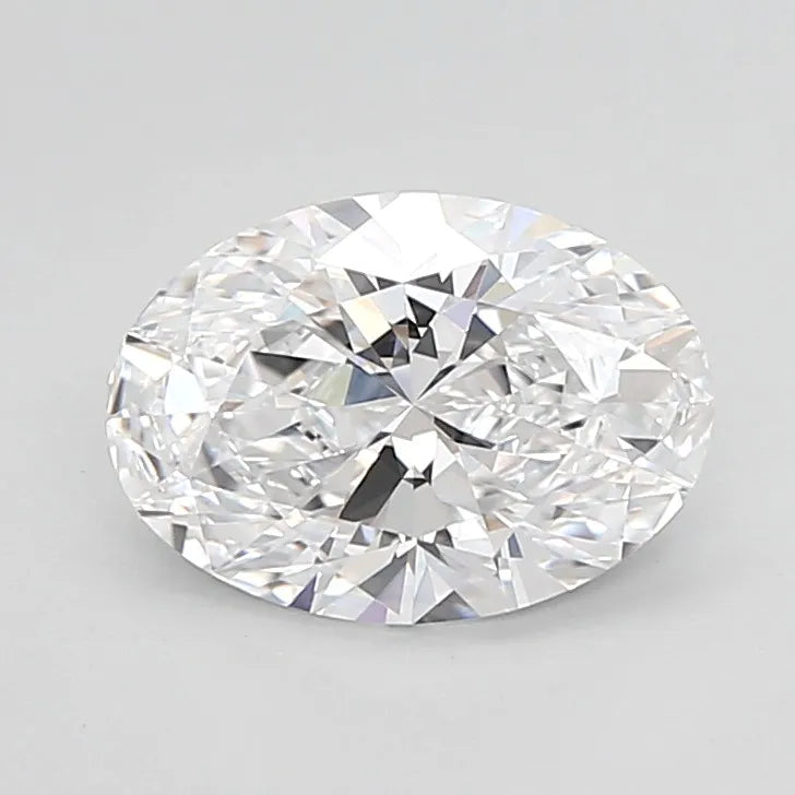 2.03ct Oval Lab Grown Diamond (Colour D, Clarity IF, Cut EX, IGI Certified)