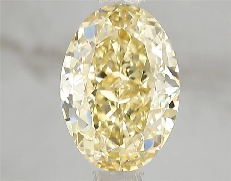 2.03ct Oval Lab Grown Diamond (Colour Fancy Intense Yellow, Clarity VS1, IGI Certified)