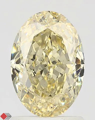 2.03ct Oval Lab Grown Diamond (Colour Fancy Intense Yellow, Clarity VS1, IGI Certified)