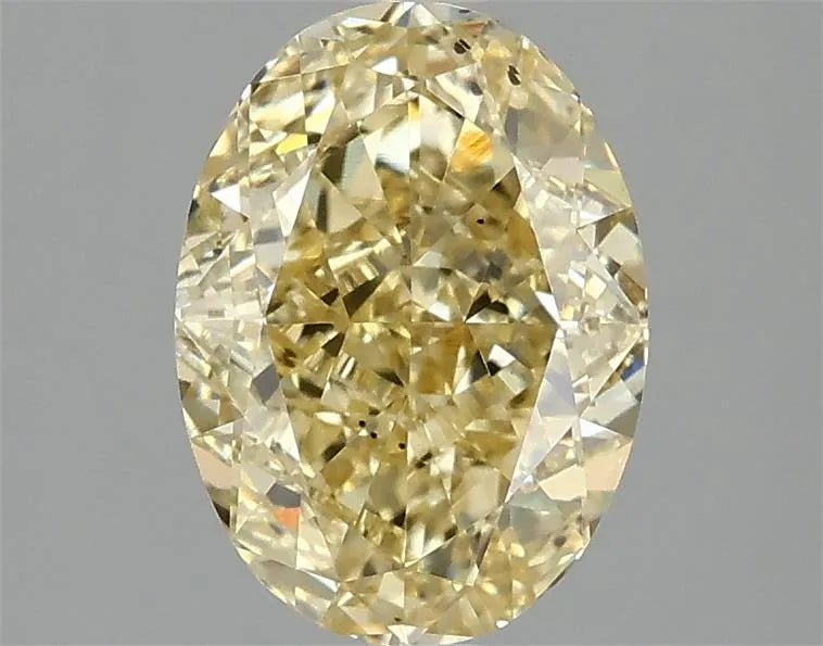 2.03ct Oval Lab Grown Diamond (Colour Fancy Intense Yellow, Clarity VS2, IGI Certified)