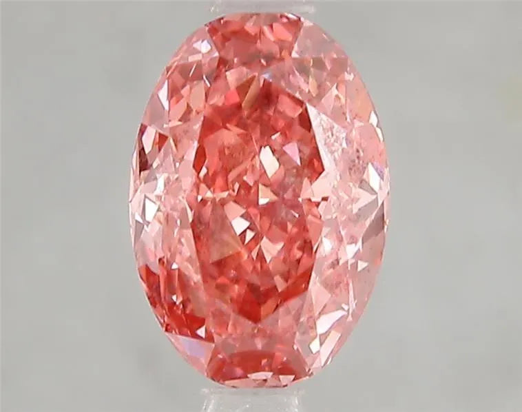 2.03ct Oval Lab Grown Diamond (Colour Fancy Vivid Pink, Clarity SI1, IGI Certified)