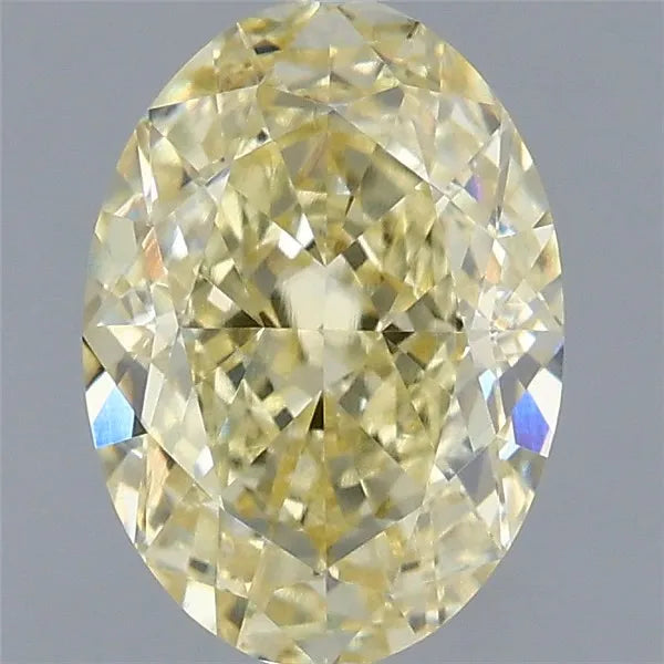 2.03ct Oval Lab Grown Diamond (Colour Fancy Yellow, Clarity VVS2, IGI Certified)