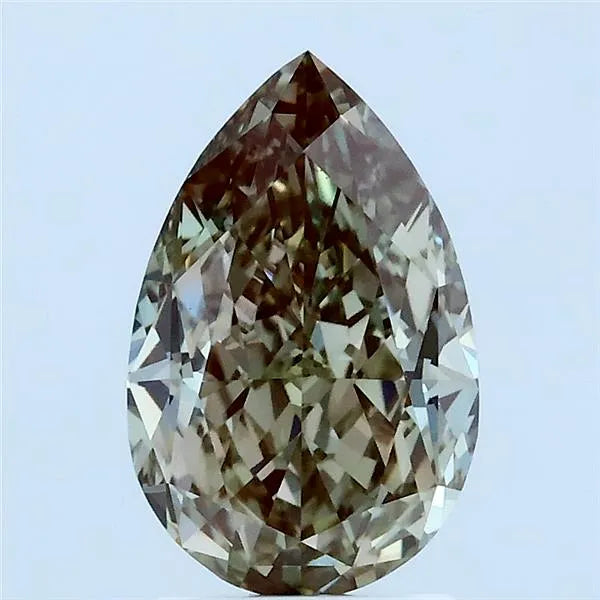2.03ct Pear Lab Grown Diamond (Colour Fancy Green, Clarity VVS2, IGI Certified)
