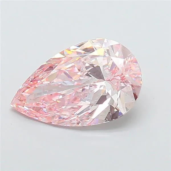 2.03ct Pear Lab Grown Diamond (Colour Fancy Intense Pink, Clarity SI1, IGI Certified)