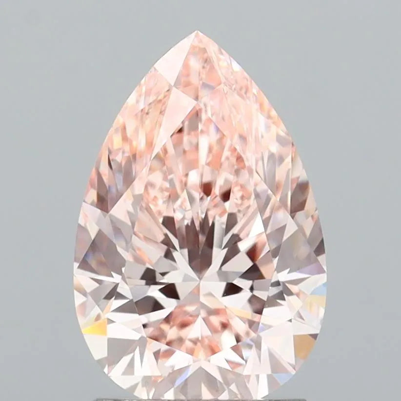 2.03ct Pear Lab Grown Diamond (Colour Fancy Pink, Clarity VVS2, IGI Certified)