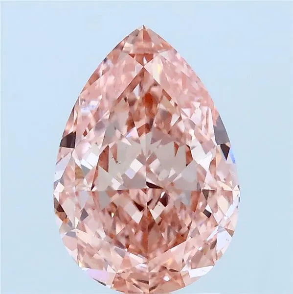 2.03ct Pear Lab Grown Diamond (Colour Fancy Vivid Pink, Clarity VS2, IGI Certified)