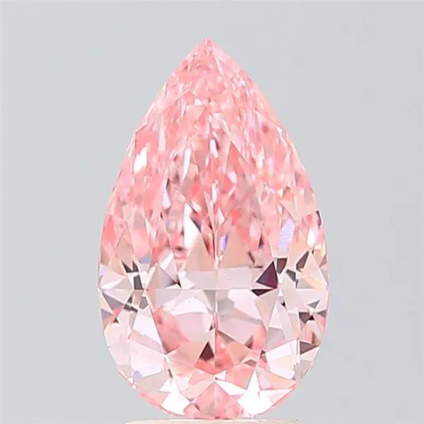 2.03ct Pear Lab Grown Diamond (Colour Fancy Vivid Pink, Clarity VVS1, IGI Certified)