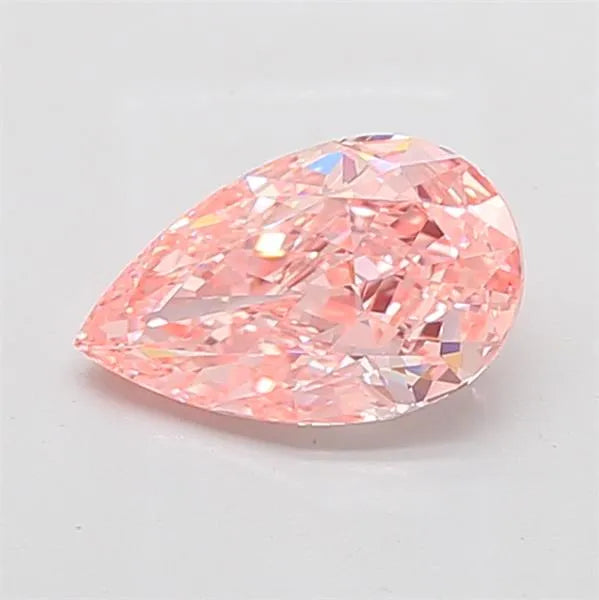 2.03ct Pear Lab Grown Diamond (Colour Fancy Vivid Pink, Clarity VVS2, IGI Certified)