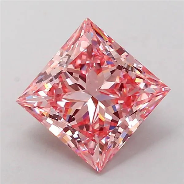 2.03ct Princess Lab Grown Diamond (Colour Fancy Intense Pink, Clarity VS1, IGI Certified)