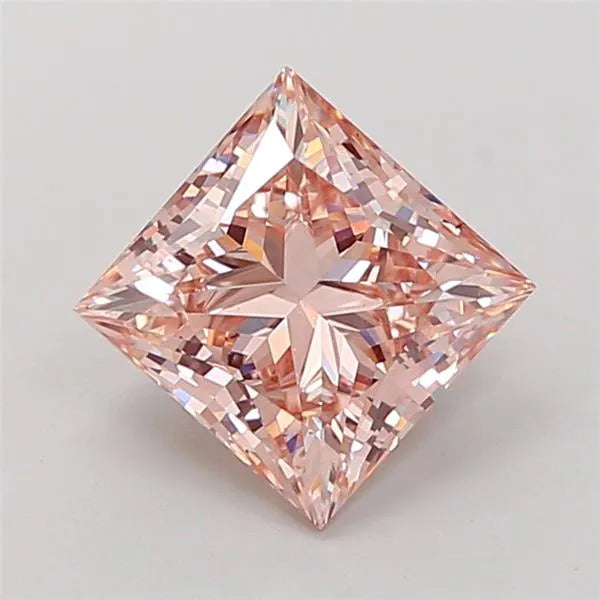 2.03ct Princess Lab Grown Diamond (Colour Fancy Pink, Clarity VS1, IGI Certified)