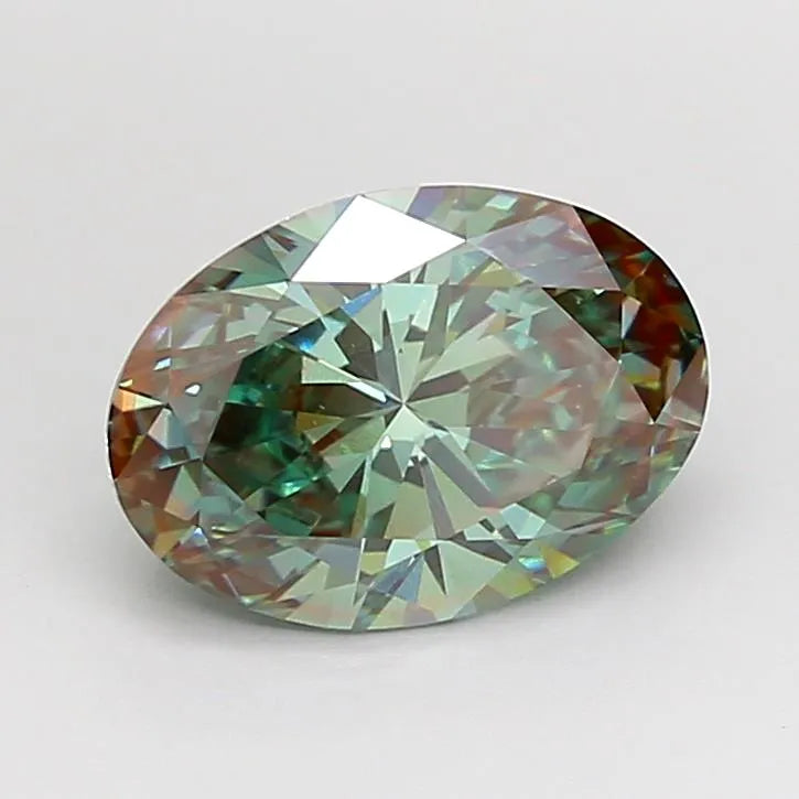 2.03ct Radiant Lab Grown Diamond (Colour Fancy Vivid Green, Clarity VVS2, IGI Certified)